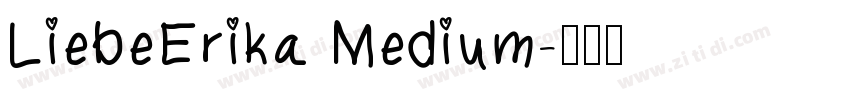 LiebeErika Medium字体转换